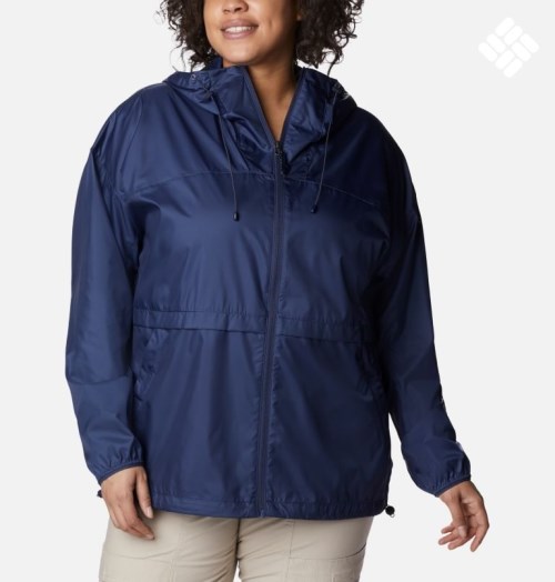 Women's Columbia Alpine Chill Windbreaker Jackets Navy | Plus Size CA-VL650